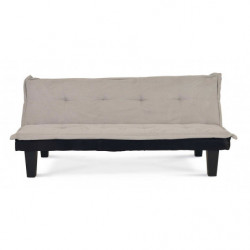 2292 Divano letto con struttura in legno tappezzato in microfibra