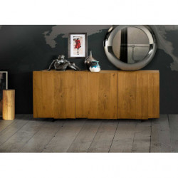 2293  Mobile credenza in rovere finiture rovere grano o grigio cemento