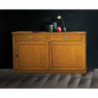 2294  Durmast wood sliding doors sideboard furniture, wheat durmast finished