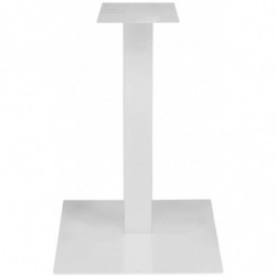 BT2301 Base tavolo H73 in acciaio antracite, bianco o marron ruggine, piano max cm 80