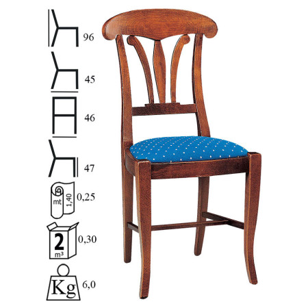 135  Raw or finished beech wood chair, finishes to choice