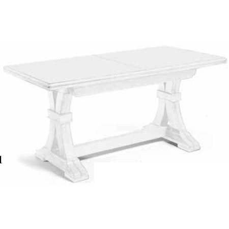 210 Raw or finished extending table with veneered top, finishing to choice