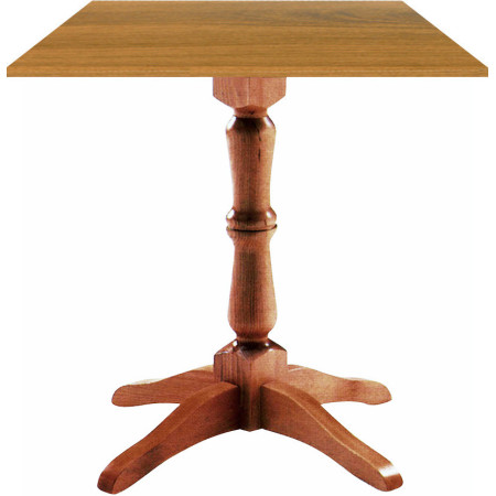 256/BTM  Raw or finished beech wood increased table base, top to customer choice