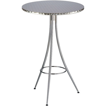 277/BTH  Cromed stell high table base, top to customer choice