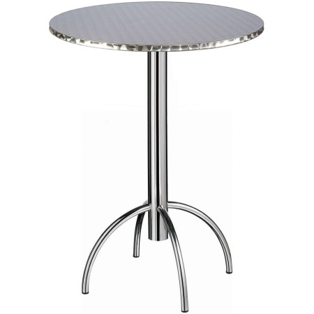 278/BT  Cromed stell table base, top to customer choice