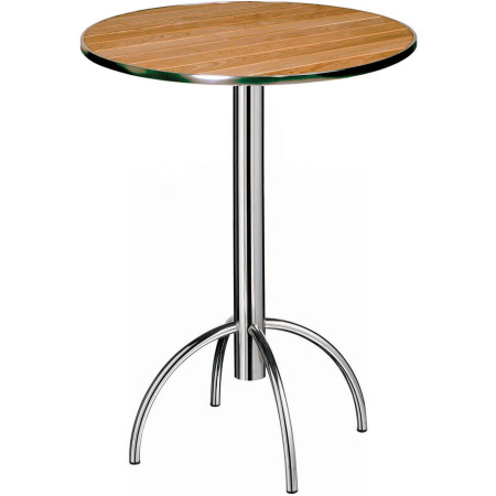 278/BT  Cromed stell table base, top to customer choice