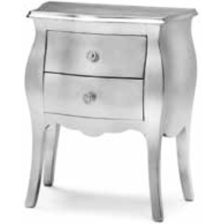 2135  Raw or finished 2 drawers night stand, finishes to customer choice