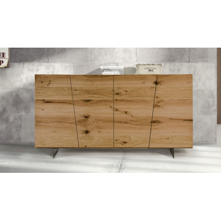 2188  Brushed durmast wood sideaboard natural or wheat  finished