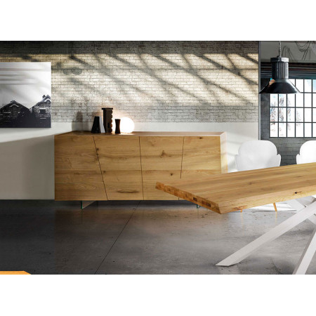 2188 Mobile credenza in rovere spazzolato finito naturale o grano