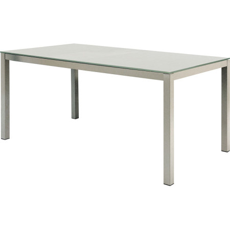 2194  Tavolo allungabile con piano in vetro satinato
