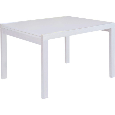 2216 Extending table, white ash wood inner sliding extending top