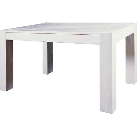 2223/B  Tavolo allungabile in abete finito bianco spazzolato