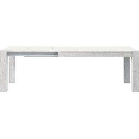 2225  Durmast wood extending table, durmast old stained or white finished