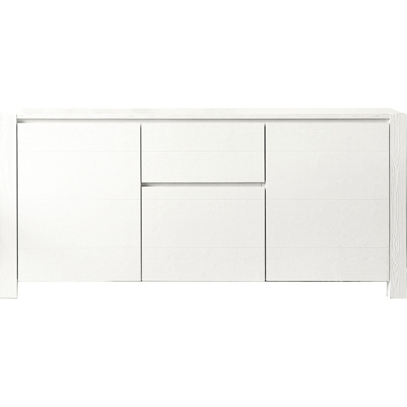 2226  Mobile credenza in abete spazzolato finito bianco