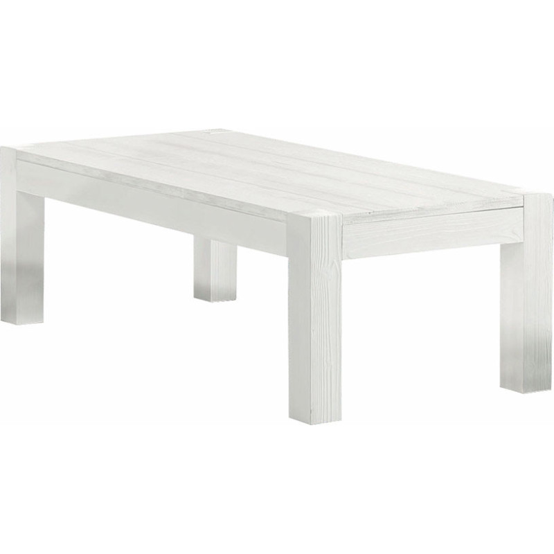 2229  Tavolino in abete finitura bianco spazzolato