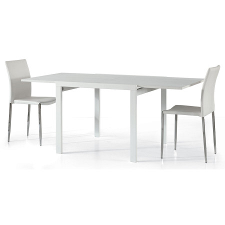 2236  Beech wood table base, white ash or grey double inner sliding tops