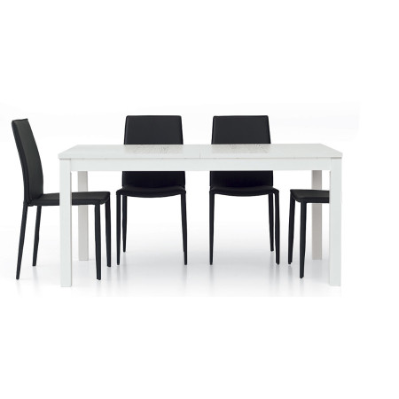 2240  Beech wood table base, white or grey melamine extending top