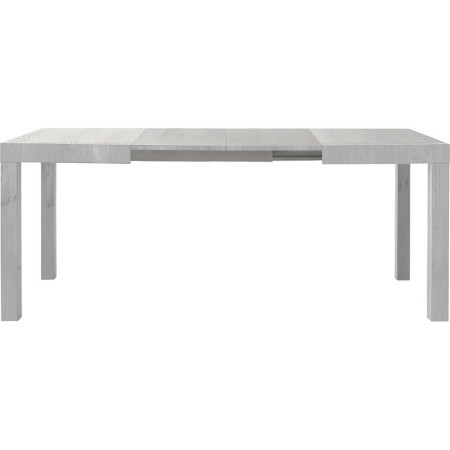 2241  Tavolo con base in faggio e piano allungabile in melaminico grigio o bianco