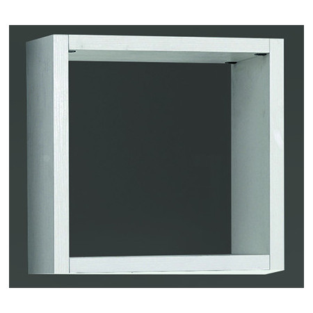 2248 White ash wood melamine opened cube with or without door