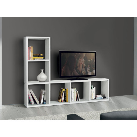 2249  White ash wood melamine veneered TV stand wall furniture