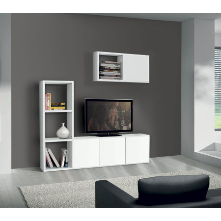 2249  White ash wood melamine veneered TV stand wall furniture