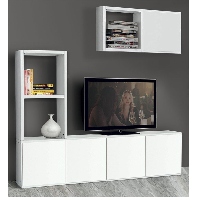 2249  Mobile TV in nobilitato melaminico frassino bianco