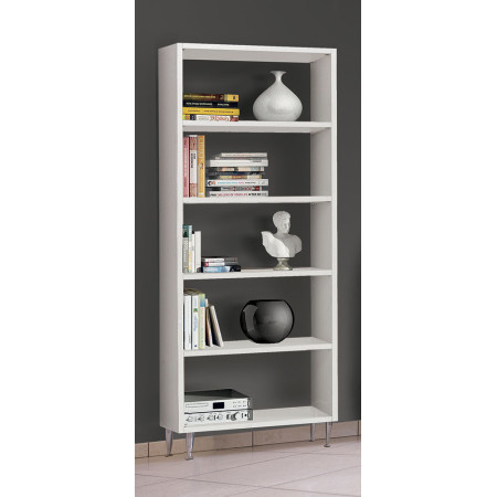 2251 White ash wood melamine veneered bookcase