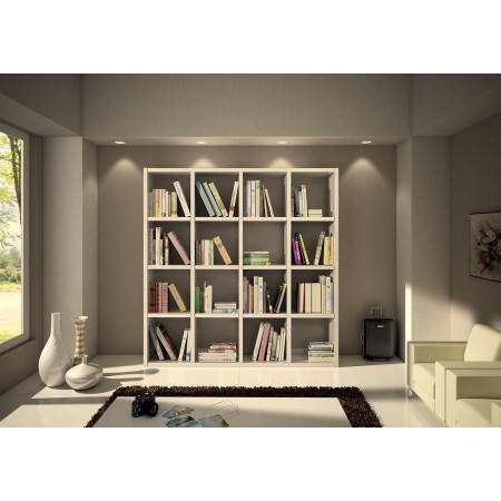 2252 Mobile libreria in nobilitato melaminico frassino bianco