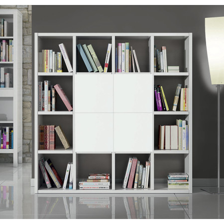 2252 Mobile libreria in nobilitato melaminico frassino bianco