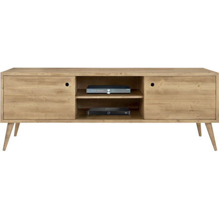 2256  Fir wood TV stand furniture, white, two tone, or natural  finished