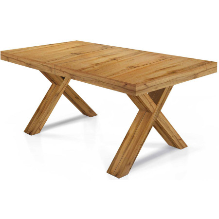 2268 Extending table, veneered top, white, grey or durmast finished
