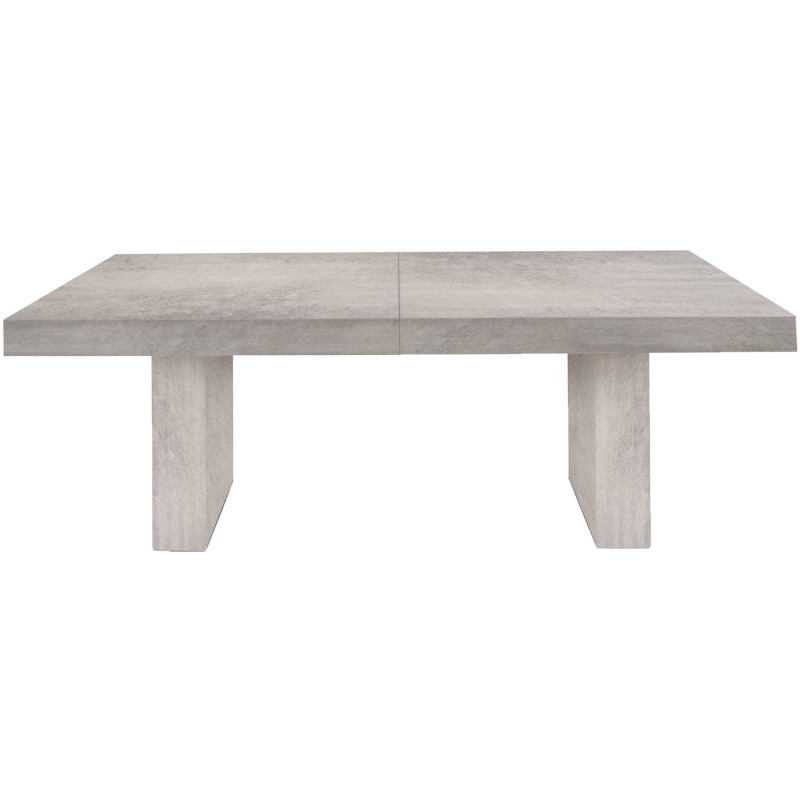 2273  Extending table, white, cement grey, or durmast veneered top
