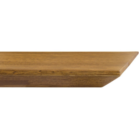2276 Metal table base, solid durmast wood top wheat or cement grey finished