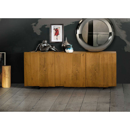 2293  Mobile credenza in rovere finiture naturale o grigio cemento