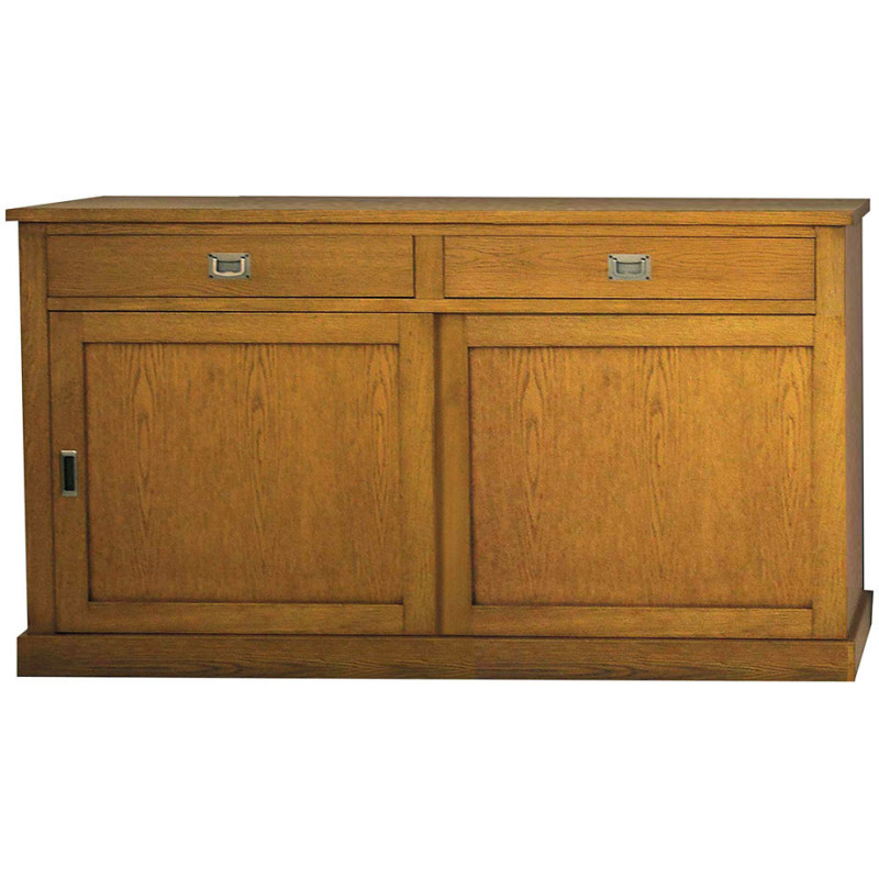 2294 Credenza 2 ante scorrevoli in rovere finitura rovere grano
