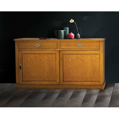 2294 Credenza 2 ante scorrevoli in rovere finitura rovere grano