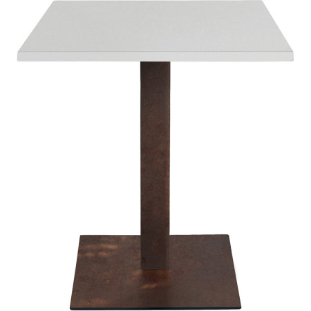 2301 Base per tavolo in metallo antracite, bianco, o bronzo, per piano max cm 80x80 ø 90