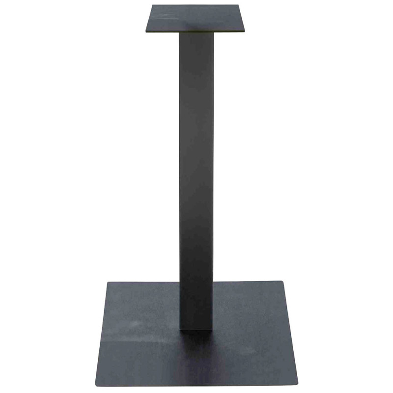 2302 Base alta per tavolo in metallo antracite, bianco, o bronzo, per piano max cm 70x70 ø 80