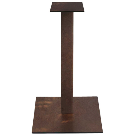 2302 Base alta per tavolo in metallo antracite, bianco, o bronzo, per piano max cm 70x70 ø 80
