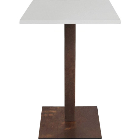 2302 Charcoal grey, white, or rust finished metal high table base, for max top cm 70x70 ø 80