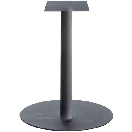 2303 Charcoal grey, white, or rust finished metal table base, for max top cm 80x80 ø 90