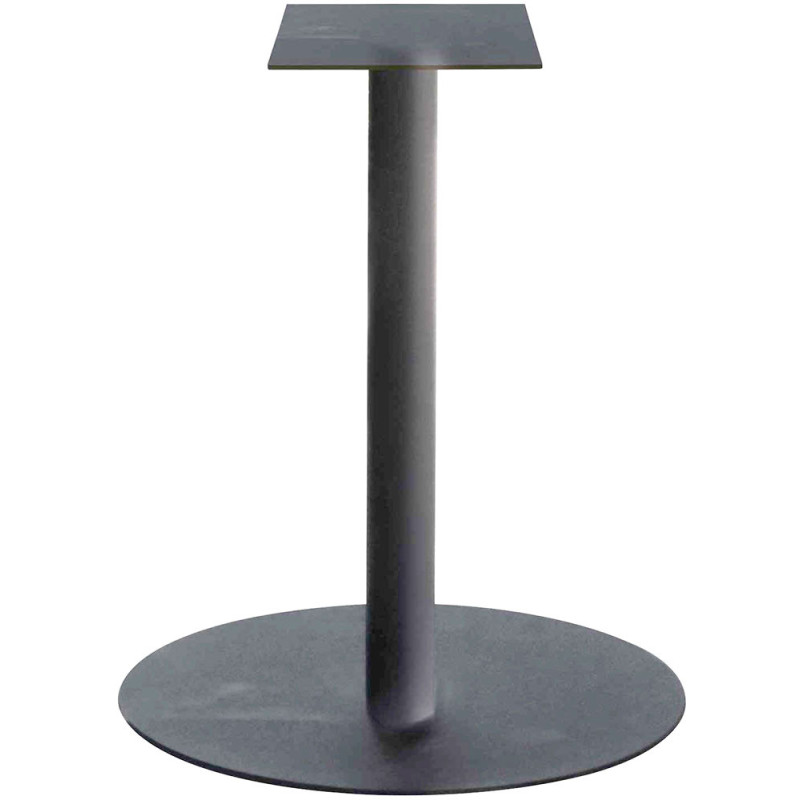 2303 Charcoal grey, white, or rust finished metal table base, for max top cm 80x80 ø 90