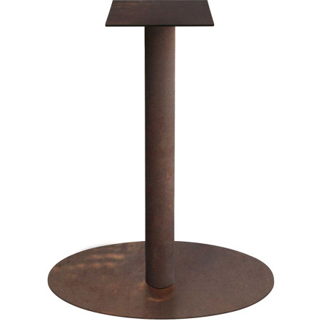 2303 Charcoal grey, white, or rust finished metal table base, for max top cm 80x80 ø 90