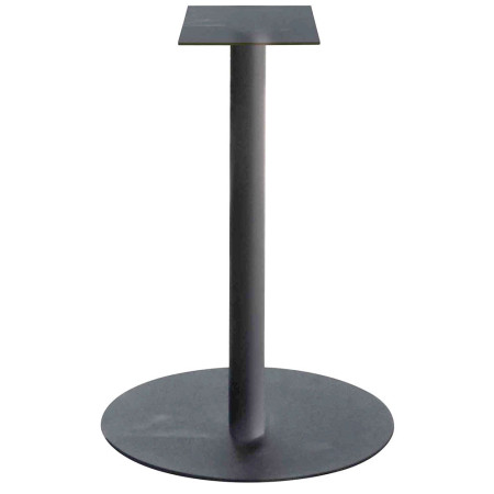 2304 Charcoal grey, white, or rust finished metal high table base, for max top cm 70x70 ø 80