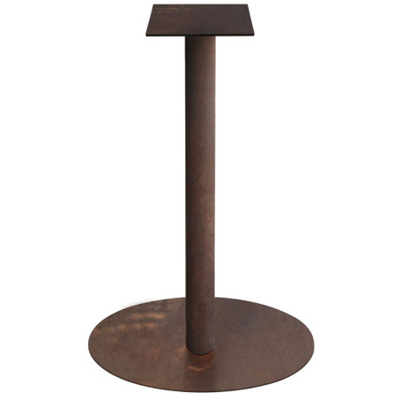 2304 Base alta per tavolo in metallo antracite, bianco, o bronzo, per piano max cm 70x70 ø 80