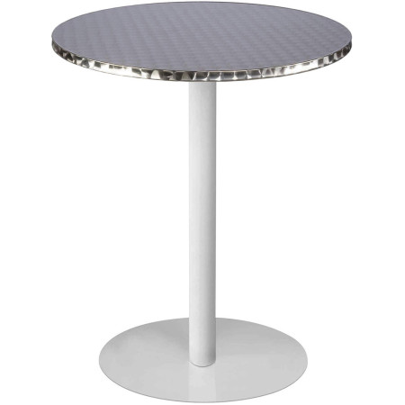 2304 Charcoal grey, white, or rust finished metal high table base, for max top cm 70x70 ø 80