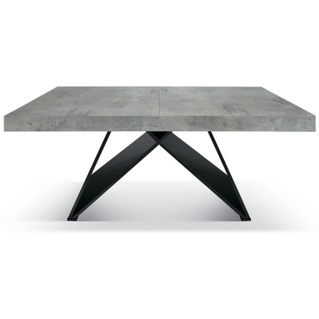 2313  Tavolo con base in MDF, piano allungabile rovere o grigio cemento