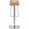 519 Chromed steel adjustable height stool
