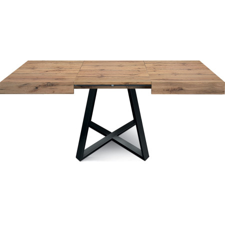 2317  Metal table base, durmast, cement grey, or white extending top