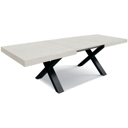 2322  MDF table base, grey, white, or durmast wood extending top